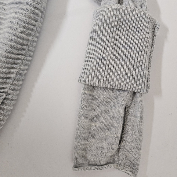 Lululemon Sit In Lotus Wrap II Merino Wool Ice Blue Gray Heather Cardigan Sz 6 - Picture 8 of 10